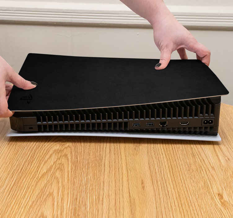 Skin PS5 de color negro - TenVinilo