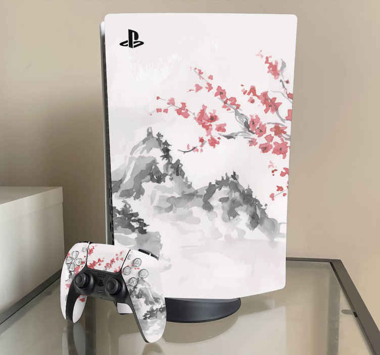 Skin PS5 Paisaje de estilo japonés - TenVinilo
