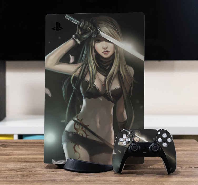 Skin PS5 Anime mujer sexy - TenVinilo