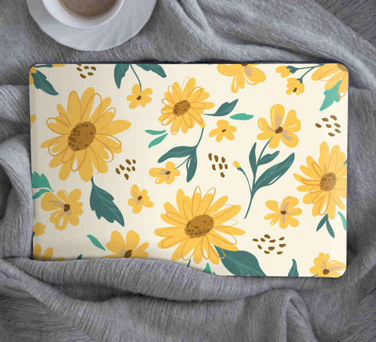 Vinilo para portátiles Girasoles amarillos - TenVinilo