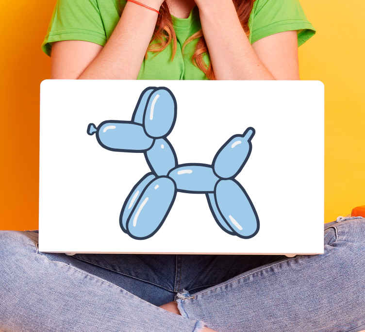 Vinilo para portátiles Globo de perro flotante - TenVinilo