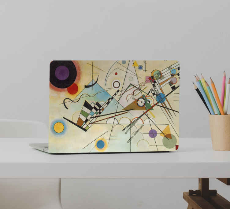 Vinilo para portátiles Increíble pintura de arte geométrico - TenVinilo