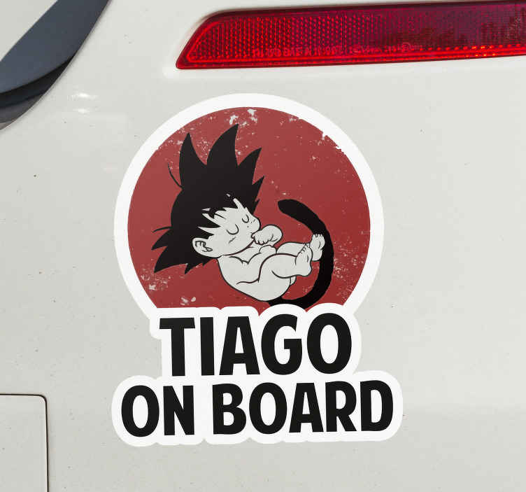 Pegatina bebé a bordo Diseño de nave espacial bebé a bordo - TenVinilo