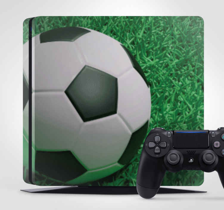 Vinilo PS4 Fútbol en un campo de hierba - TenVinilo