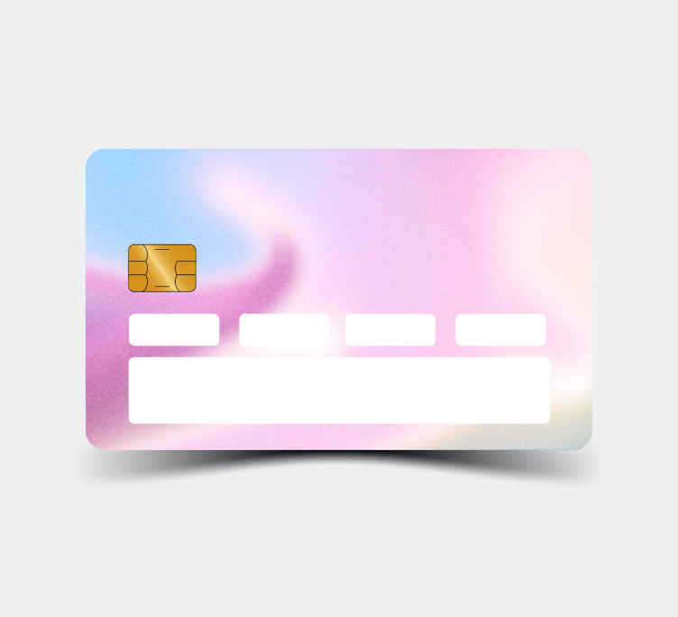 Vinilo tarjeta de crédito Gradiente de textura de agua granulada - TenVinilo