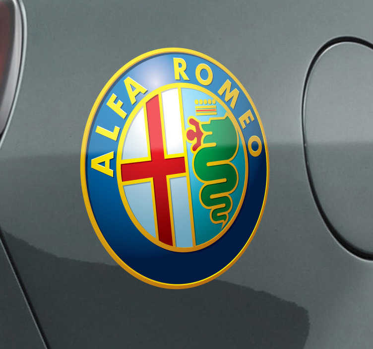 Adhesivo emblema Alfa Romeo - TenVinilo
