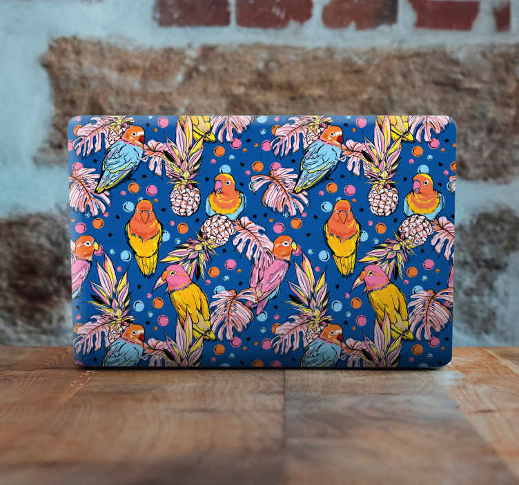 Vinilo para portátiles Plumaje colorido - TenVinilo