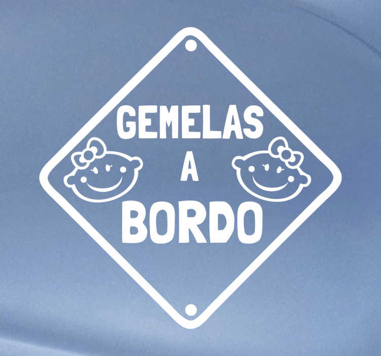 Vinilo gemelas a bordo - TenVinilo