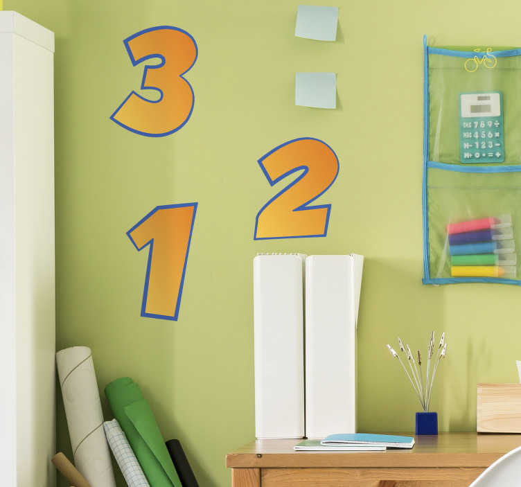 Adhesivos para moto números - TenVinilo