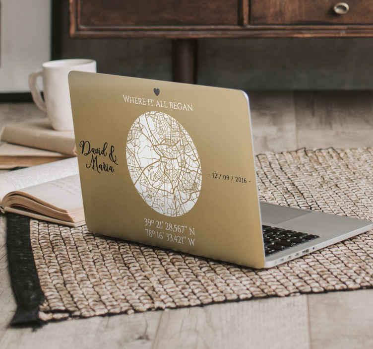 Vinilo para portátiles Donde todo comenzo - TenVinilo