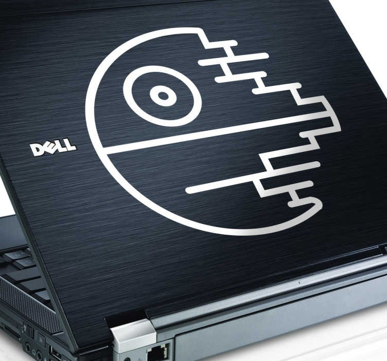 Vinilo para portátil estrella de la muerte - TenVinilo