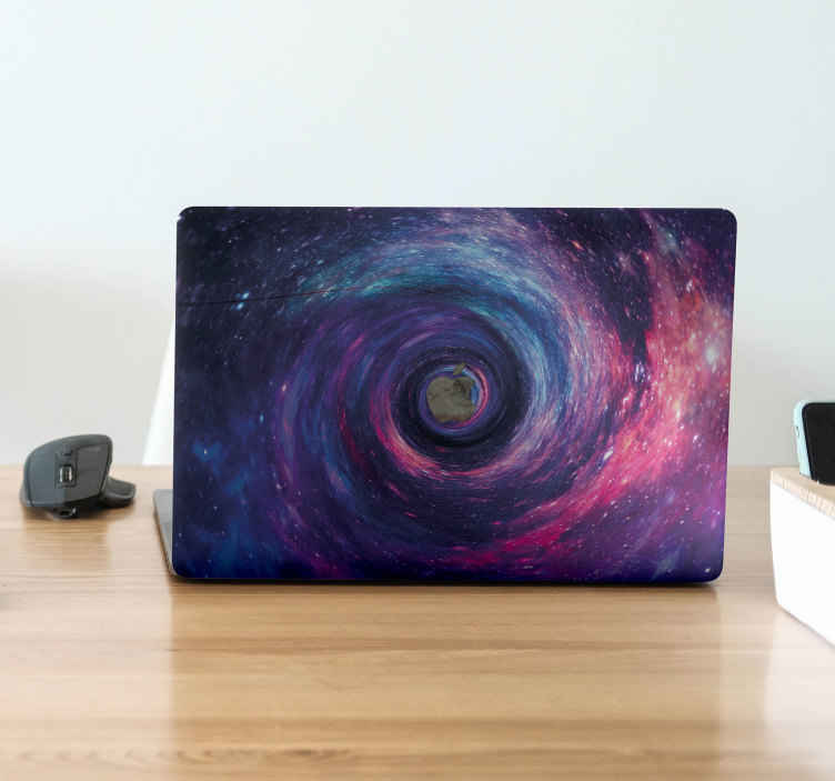 Adhesivo notebook galaxia espiral - TenVinilo