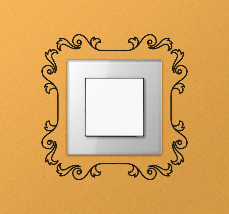 Vinilo para interruptor marco fino - TenVinilo