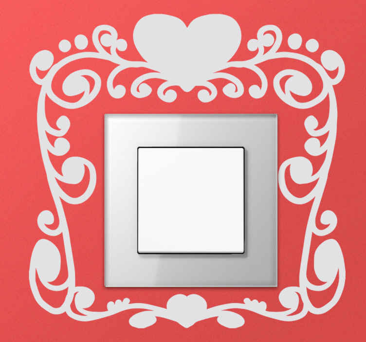 Vinilos interruptores marco San Valentín - TenVinilo