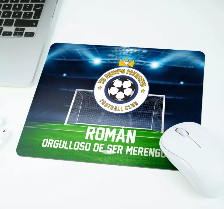 Alfombrilla de ratón personalizable fútbol - TenVinilo