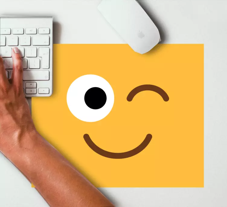 Alfombrilla ratón original Guiño emoji - TenVinilo
