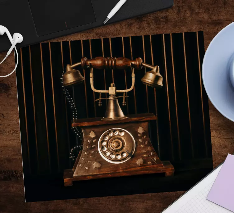 Alfombrilla ratón original Telefono antiguo vintage - TenVinilo