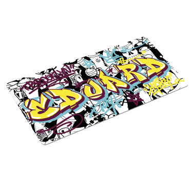 Alfombrilla gaming XXL graffiti personalizable - TenVinilo
