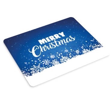 Mouse pad navidad copos de nieve festivos - TenVinilo