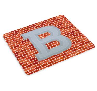 Mouse pad personalizable letra negrita b - TenVinilo