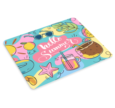 Mouse pad personalizable diseño hola verano - TenVinilo