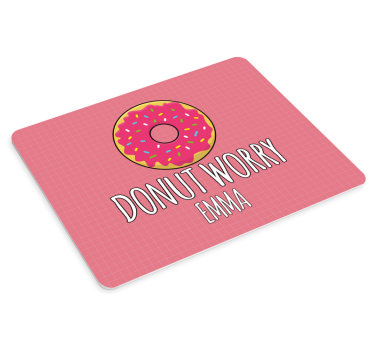 Alfombrilla para raton con nombre Rosquilla preocupación - TenVinilo