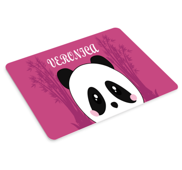 Mouse pad personalizable cara de panda - TenVinilo