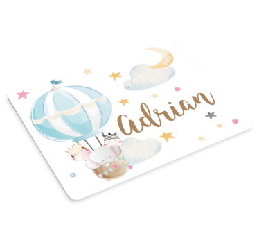 Mouse pad personalizable globo aerostático - TenVinilo