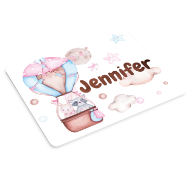 Mouse pad personalizable aventura en globo aerostático - TenVinilo
