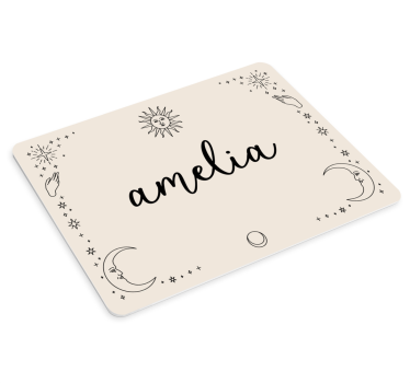 Mouse pad personalizable con personalización celestial - TenVinilo
