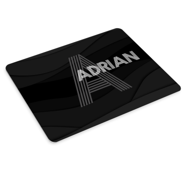 Mouse pad personalizable con inicial personalizada - TenVinilo