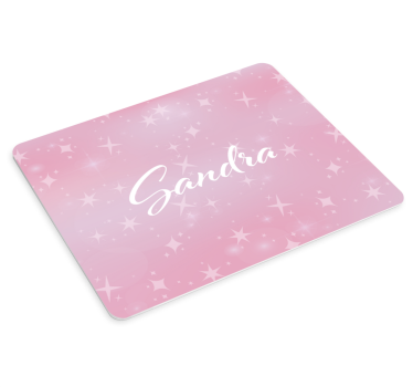 Mouse pad personalizable brillo rosa personalizado - TenVinilo