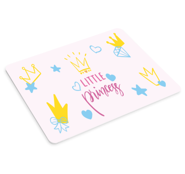 Mouse pad personalizable motivo de corona encantadora - TenVinilo