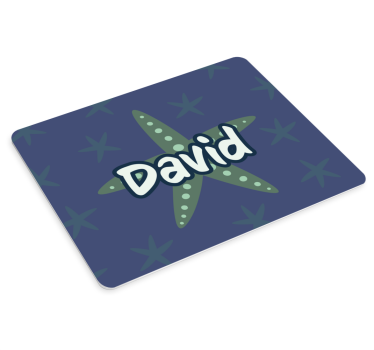 Mouse pad personalizable personalización de nombre estrella - TenVinilo