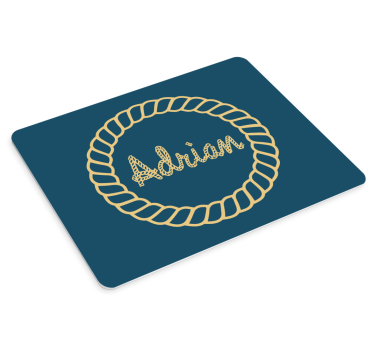Mouse pad personalizable texto con cuerda personalizada - TenVinilo