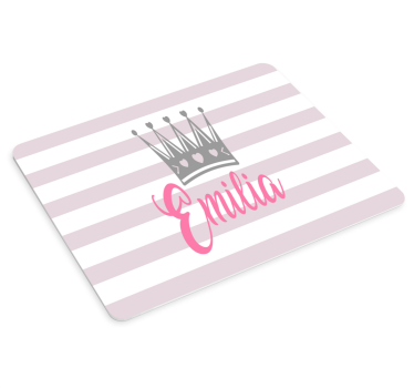 Mouse pad personalizable corona personalizada emilia - TenVinilo