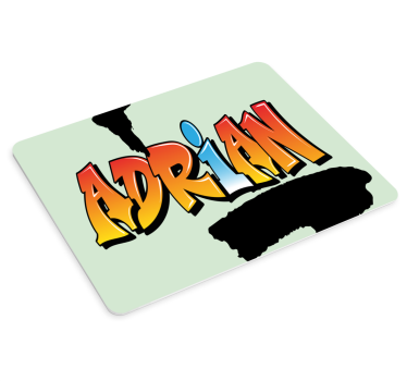 Alfombrilla para ratón personalizable La letra de graffiti de tu  - TenVinilo
