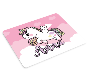Mouse pad gaming fantasía de unicornio lindo - TenVinilo