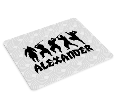 Mouse pad gaming siluetas de ninja - TenVinilo