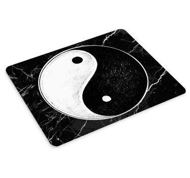 Mouse pad personalizable símbolo yin yang - TenVinilo