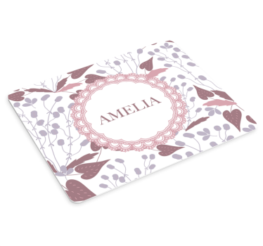 Mouse pad personalizable arreglo floral personalizado - TenVinilo
