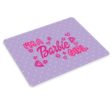 Mouse pad personalizable frase linda en rosa - TenVinilo