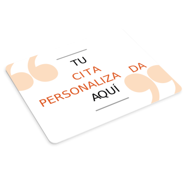Alfombrilla ratón cita personalizable - TenVinilo