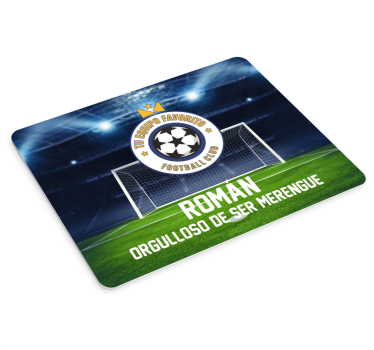 Alfombrilla de ratón personalizable fútbol - TenVinilo