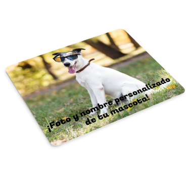 Alfombrilla de ratón personalizable mascota y nombre - TenVinilo