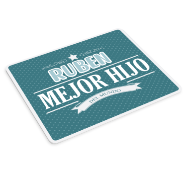 Alfombrilla de ratón personalizable mejor hijo - TenVinilo