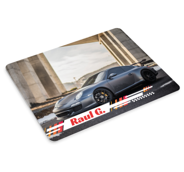 Alfombrilla ratón personalizable coche carreras - TenVinilo