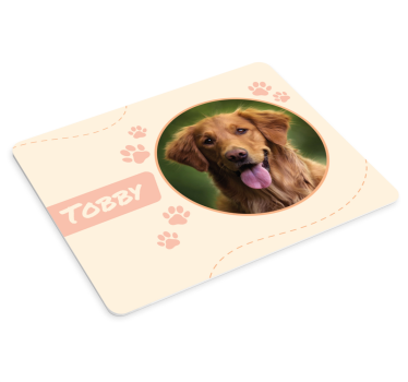 Alfombrilla de ratón personalizable imagen de perro - TenVinilo