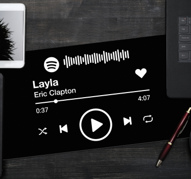 Alfombrilla ratón con nombre de Spotify - TenVinilo