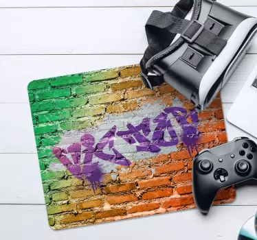 Alfombrilla de ratón con nombre graffiti personalizable - TenVinilo